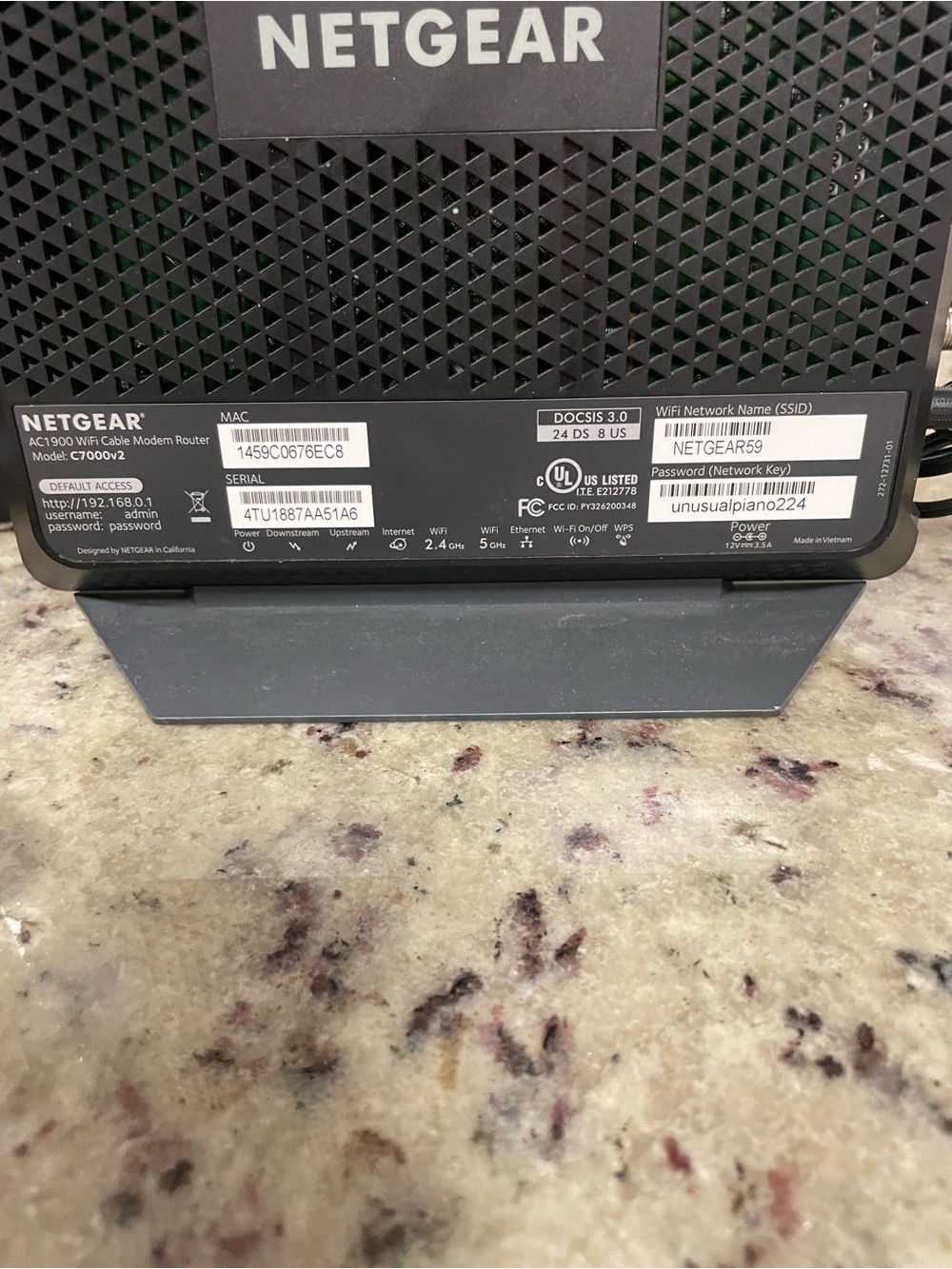 NETGEAR nighthawk WiFi Cable Modem Router (AC1900) docsis 3.0 electronic work - Picture 15 of 15
